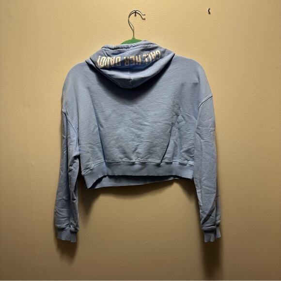 Call her‎ daddy “I am unwell” light blue cropped hoodie Size S - Picture 6 of 9